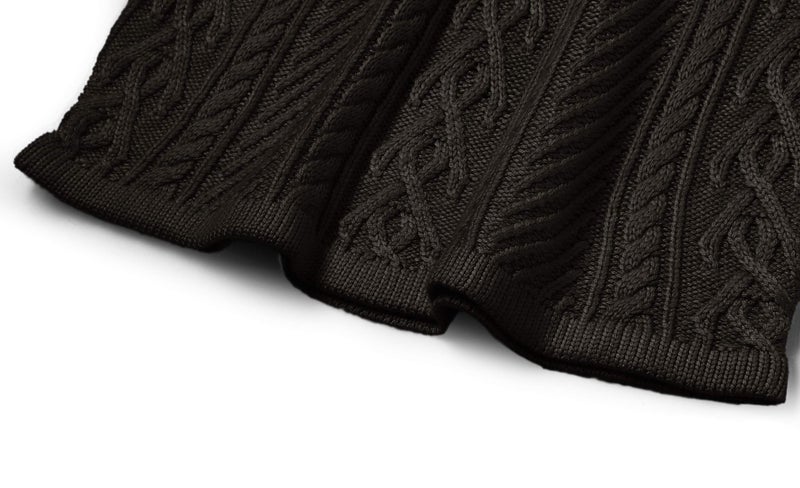 v28 Women Polo Neck Turtleneck Knit Stretchable Elasticity Long Slim Sweater (S,Black) - Image 5