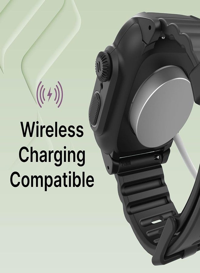 Catalyst Waterproof Case for Apple Watch Series 9/8/7 45mm Case with Silicone Band, Waterproof up to 330ft, Shockproof Against Shocks & Drops up to 6.6ft, Microfiber Cloth Included - Image 5