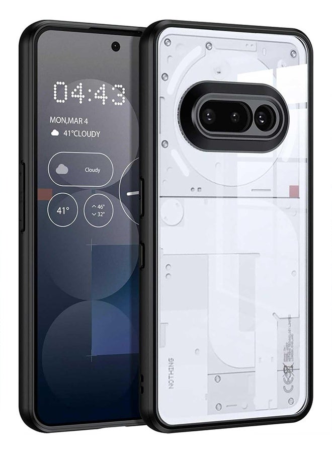 إكس ليفيل غطاء Nothing Phone (3a)، مقاوم للاصفرار، نحيف للغاية ومتين، غطاء شفاف مقاوم للصدمات، عالي الجودة، مصنوع من مادة البولي كربونات، مقاوم للخدش، حماية كاملة مرنة، مضاد للانزلاق، شفاف. - Image 1