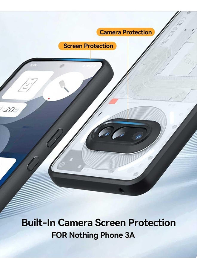 إكس ليفيل غطاء Nothing Phone (3a)، مقاوم للاصفرار، نحيف للغاية ومتين، غطاء شفاف مقاوم للصدمات، عالي الجودة، مصنوع من مادة البولي كربونات، مقاوم للخدش، حماية كاملة مرنة، مضاد للانزلاق، شفاف. - Image 5