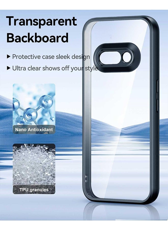 إكس ليفيل غطاء Nothing Phone (3a)، مقاوم للاصفرار، نحيف للغاية ومتين، غطاء شفاف مقاوم للصدمات، عالي الجودة، مصنوع من مادة البولي كربونات، مقاوم للخدش، حماية كاملة مرنة، مضاد للانزلاق، شفاف. - Image 4