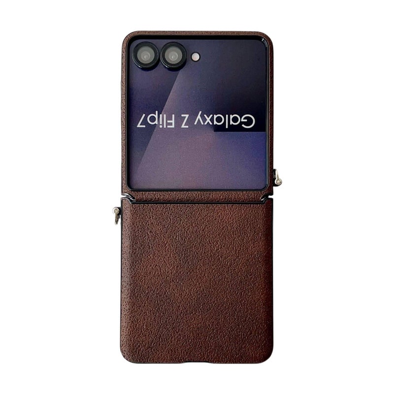 Protective Case | Drop Protection | Full Coverage | Brown | PC | Shockproof Cover for huaweinovaflip - Image 3