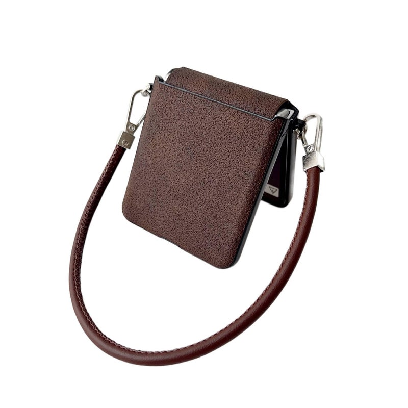 Protective Case | Drop Protection | Full Coverage | Brown | PC | Shockproof Cover for huaweinovaflip - Image 2