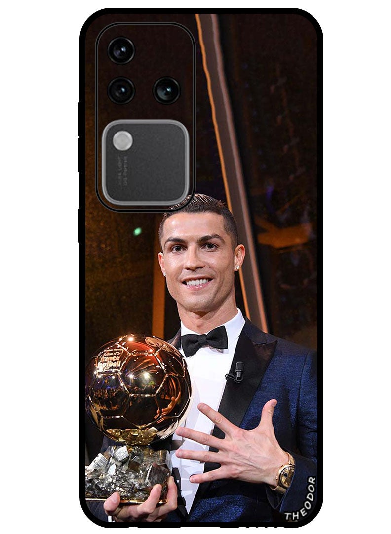 Theodor Protective Case Anti Scratch Shock Proof Bumper Cover For Vivo S18 Pro Ronaldo Trophy - Image 1