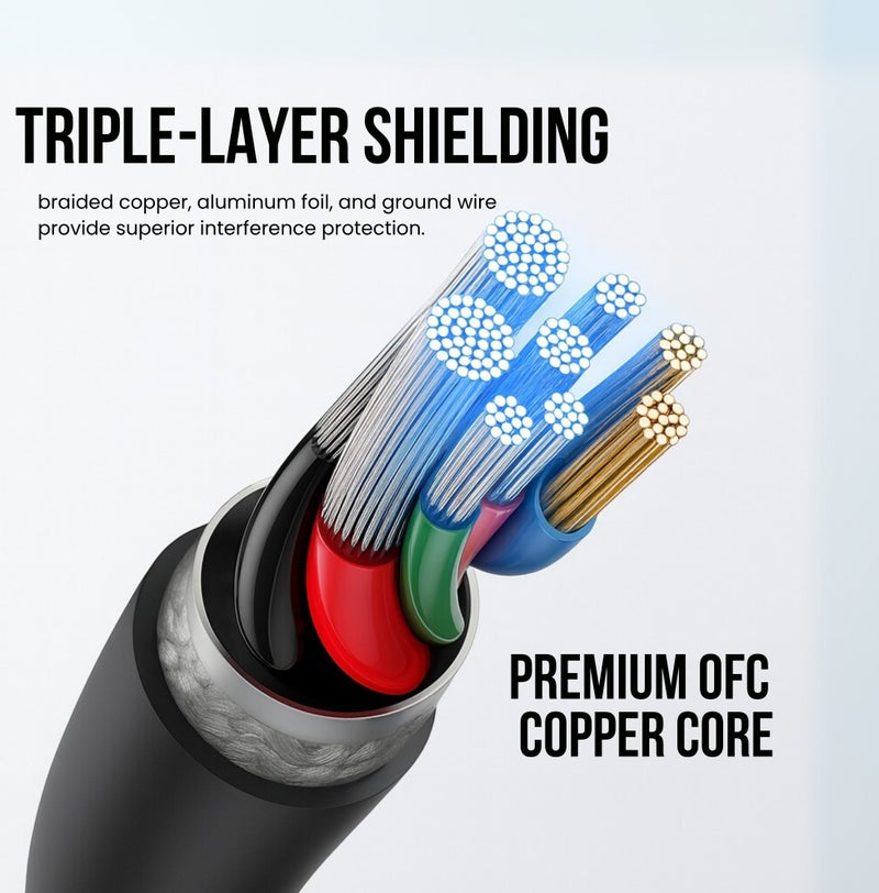 COMPIX USB 2.0 Extension Cable 10M (A Male to Female), High-Speed 480Mbps, 3D Silver-Plated Shielded USB Extension Cord for Laptop, Computer, PS5/PS4, Xbox, VR, Printer, Keyboard, MacBook, PC - Image 5