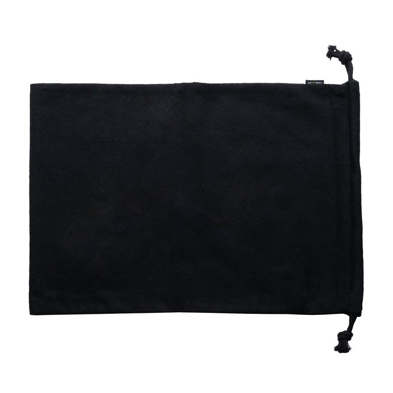 ZENPAC Shoe Bags for Storage, Black Duster Flannel Drawstring Pouch, Washable Breathable Cotton Fabric Cloth for Boots, Travel, Luggage, 12x17, 2 Pack - Image 2