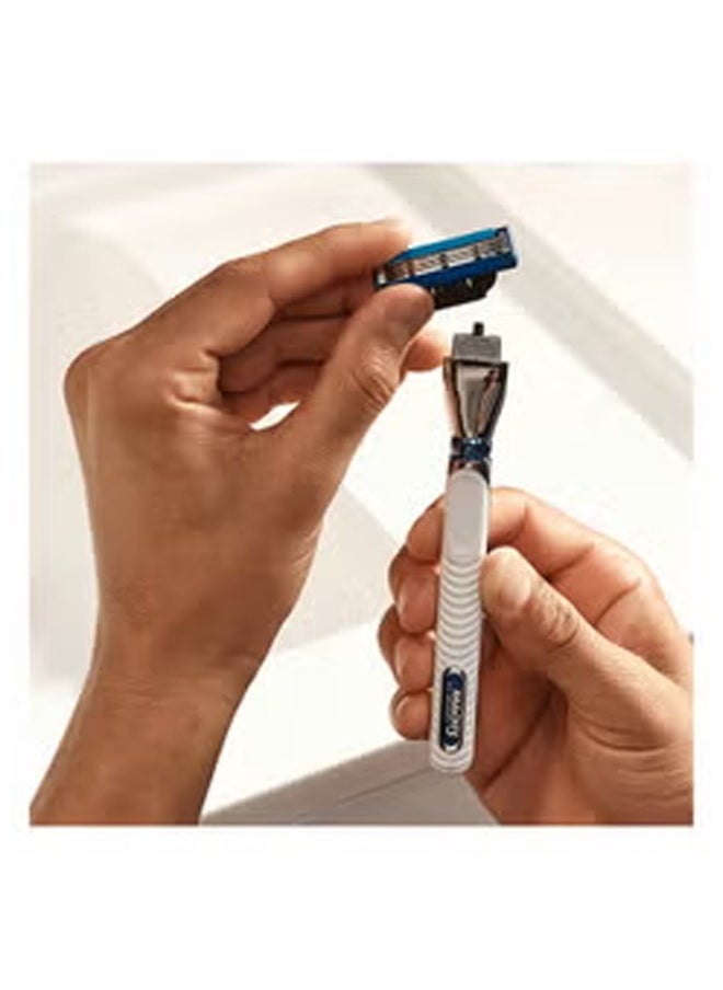 Gillette - Mach3 Turbo Men's Razor Blade Refills, 12 Count - Image 1