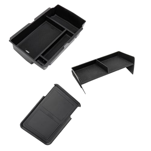 Carwiner 3PCS Center Console Organizer Compatible with 20232025 Honda CRV Accessories Armrest Hidden Drawer Storage Box for 2024 Honda CRV Accessories