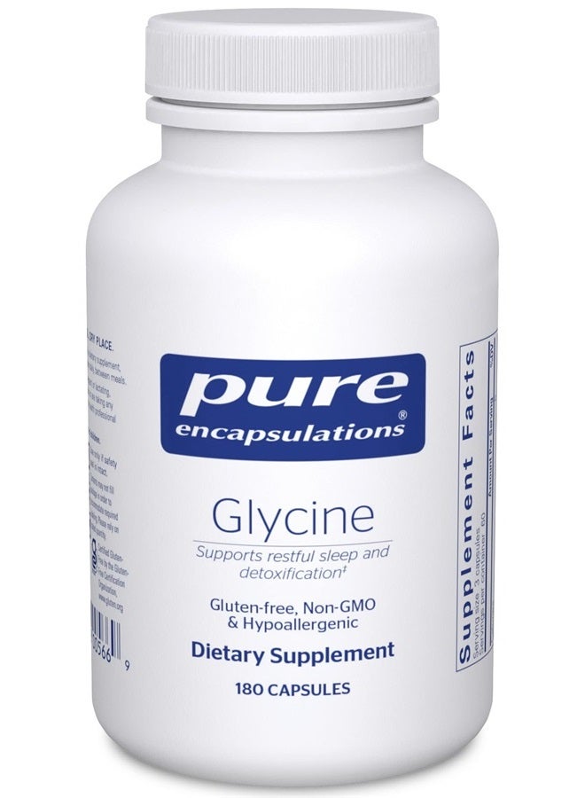 Pure Encapsulations غليسين - يدعم النوم المريح وتنظيف الكبد* - مكمل كبد - نباتي وخالي من الغلوتين - 180 كبسولة - Image 1
