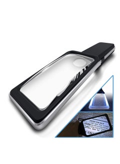 3X with 5X Zoom Magnifying Glass with [10 Anti Glare & Dimmable LED Lights] -Ease Strain Eyes & Provide Evenly Lit Viewing Area for Reading, Low Vision, Seniors, Macular Degeneration