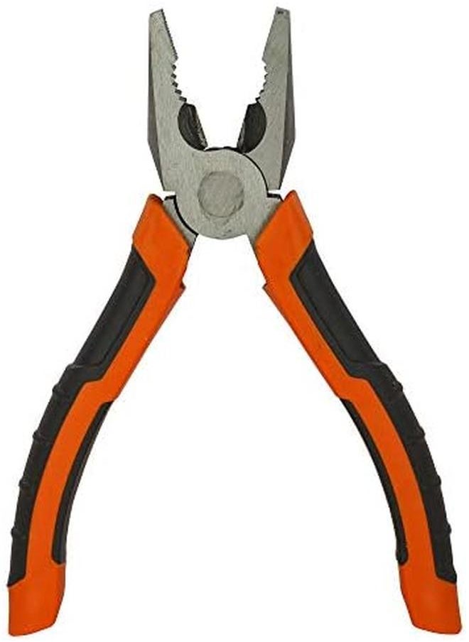 BLACK+DECKER 160Mm Steel Combination Pliers With Bimaterial Handle Orange Black Bdht81587 2 Years Warranty  - Image 2