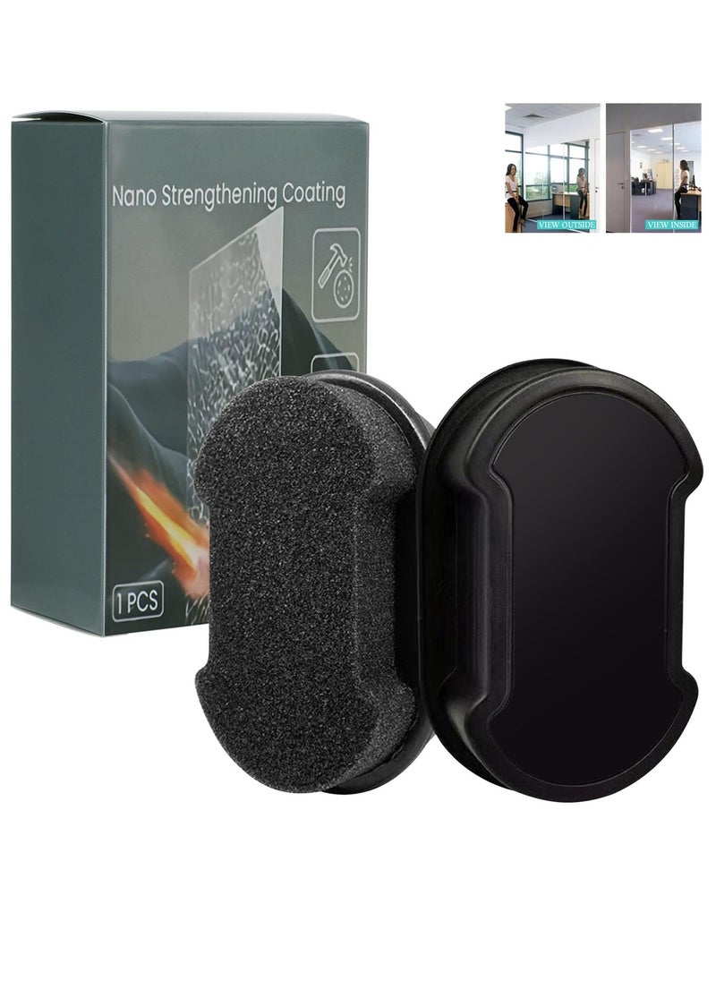 Excefore Nano Coat One Way Mirror for Privacy Protection Strengthened Glass Cleaning Sponge Car Window Brightening Sponge Wipe One Way Mirror for Windows Monitoring Rooms and Car Rearview Mirrors  - Image 1