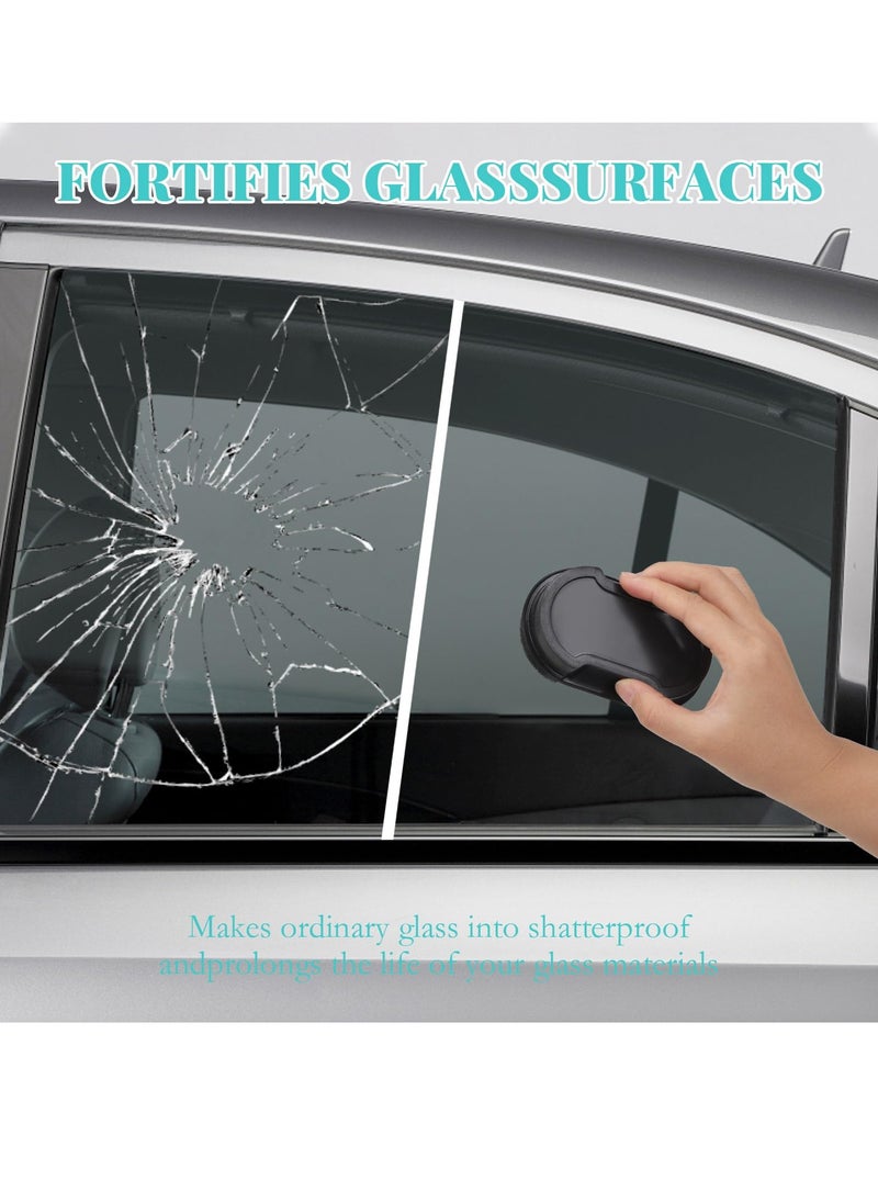 Excefore Nano Coat One Way Mirror for Privacy Protection Strengthened Glass Cleaning Sponge Car Window Brightening Sponge Wipe One Way Mirror for Windows Monitoring Rooms and Car Rearview Mirrors  - Image 2