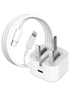 20W Fast Charger for iPhone | USB C Fast Wall Charger with USB C to Lightning Cable, Compatible with iPhone 14/14 Pro/14 Pro Max/13/12/SE2020/11/XR/XS Max/X/iPad