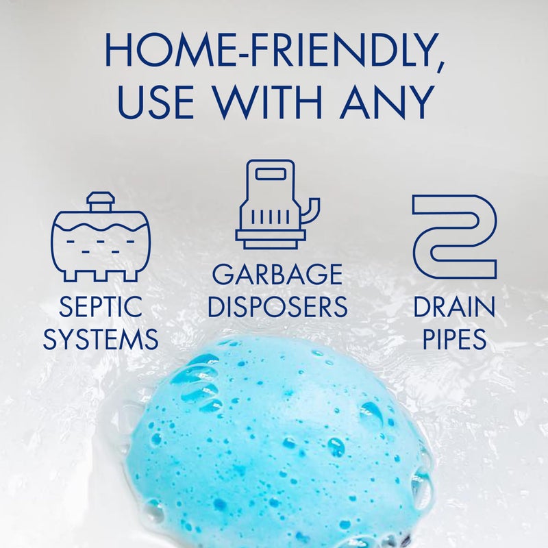 Glisten Garbage Disposer Cleaner and Freshener with Foaming Action, Helps Remove Buildup in Drains, Lemon Scent, 16 Packets - Image 5