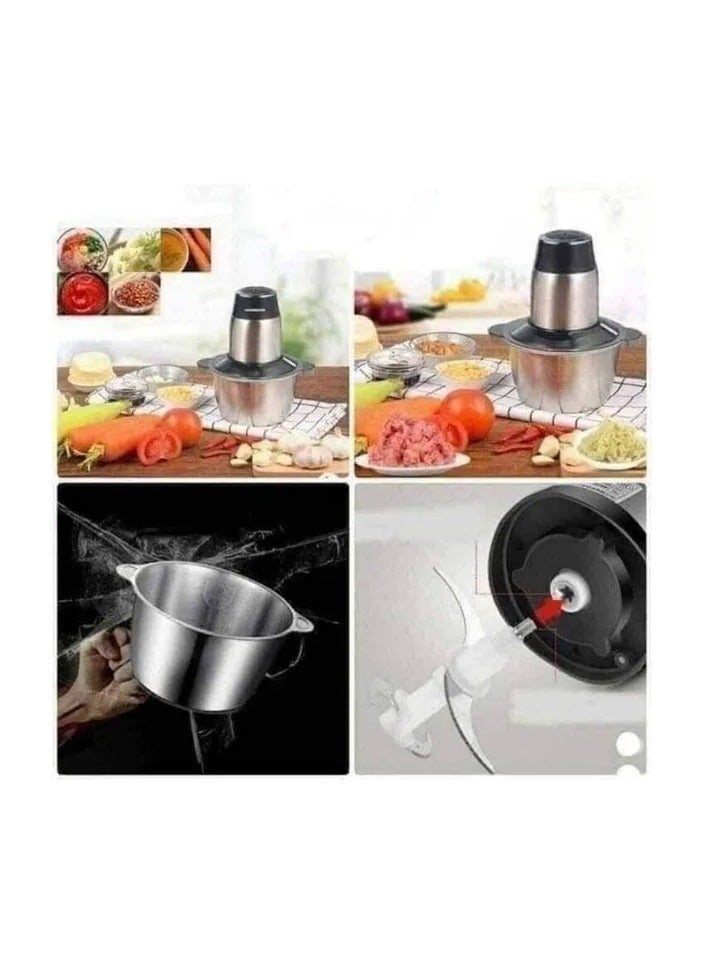 Good Humor Electric 3L Stainless steel Home Use Garlic Onion Vegetable Food Grinder Meat Chopper - Image 4