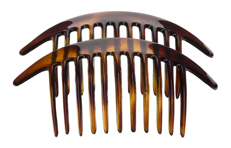 France Luxe Belle Interlocking Comb Pair  Tortoise