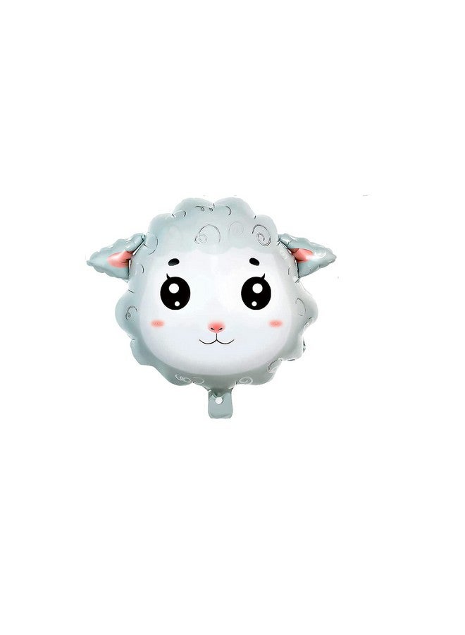 RS 2PCS Sheep Balloon Shape Animal Sheep Aluminum Film Balloon Birthday Party Children's Party Decoration Animal themed Birthday Party Decorations - Image 3