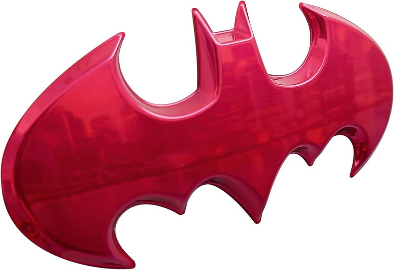 Fan Emblems Batman 3D Car Badge - 1989 Batwing Logo (Pink Chrome: 95 x 46 x 5 mm) - Image 1
