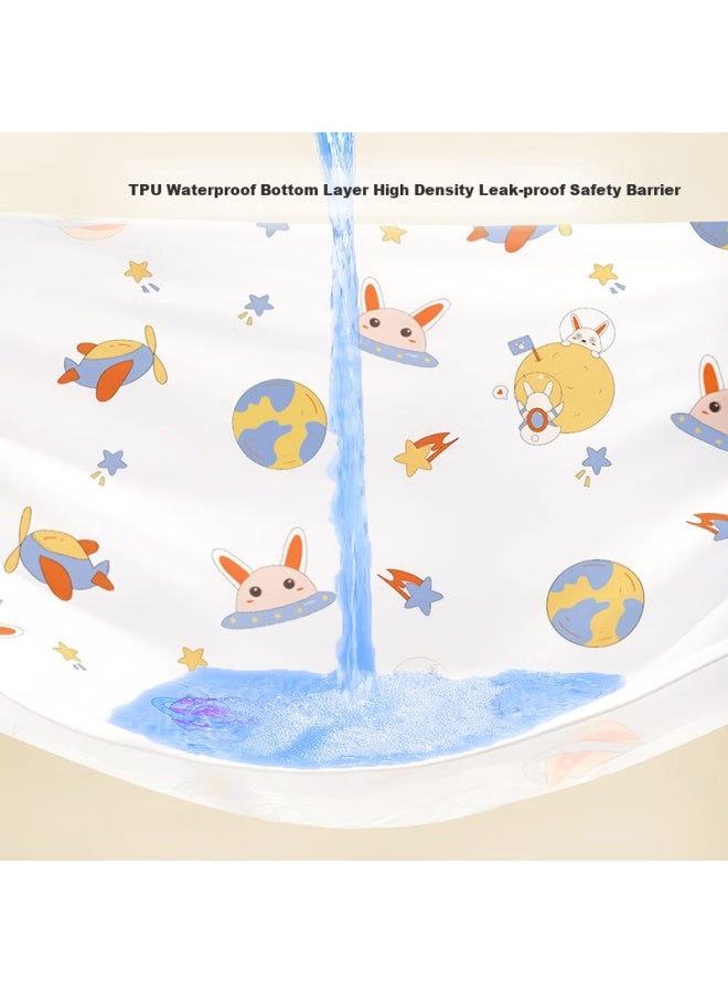 Cotton Moisturizing Mianzhirun Urine Pad, 7a Antibacterial, Waterproof, Washable, Breathable, Large Size Bed Sheet, For Elderly And Babies, Anti-urine Pad, 180*200cm - Image 2