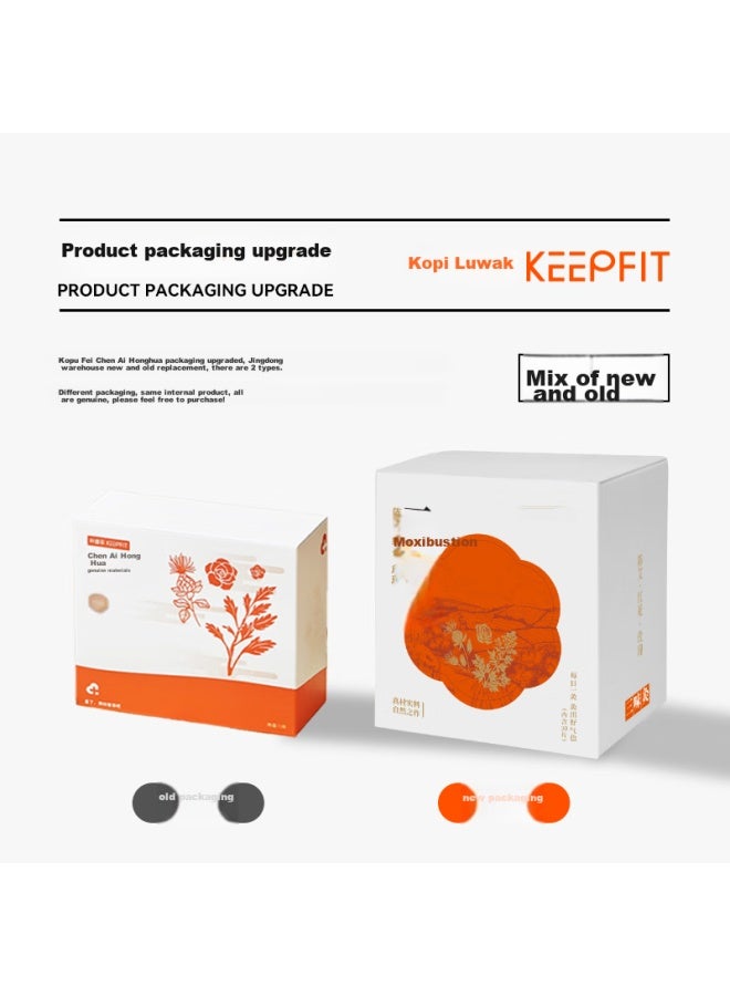 Keepfit Moxibustion Patch With Aged Mugwort And Safflower, Electric Heating Knee/waist Protector, 30 Pieces - Image 1