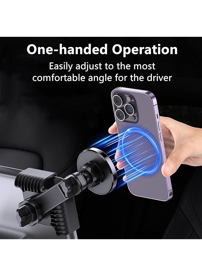 KASTWAVE Tesla Phone Mount, Strongest Magnet Power Magnetic Car Phone Holder Mount For Tesla 3/Y Accessories Fits For All Iphone & Android Phones - With Magnetic Ring - Image 5