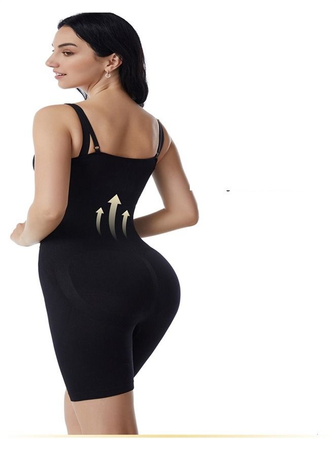 Loquat Body Shaping Waist And Hip Lifting Jumpsuit Black  - Image 3