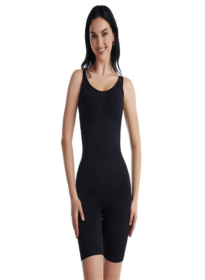 Loquat Body Shaping Waist And Hip Lifting Jumpsuit Black  - Image 1