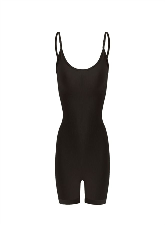 Loquat Body Shaping Waist And Hip Lifting Jumpsuit Black  - Image 2