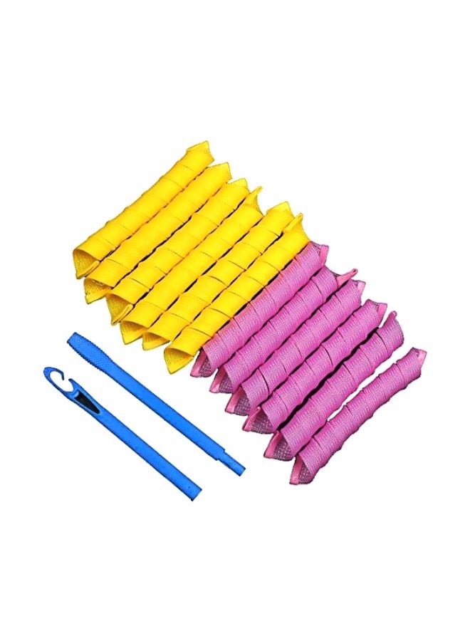 Magic Leverage Curlers Pink/Yellow/Blue 55cm