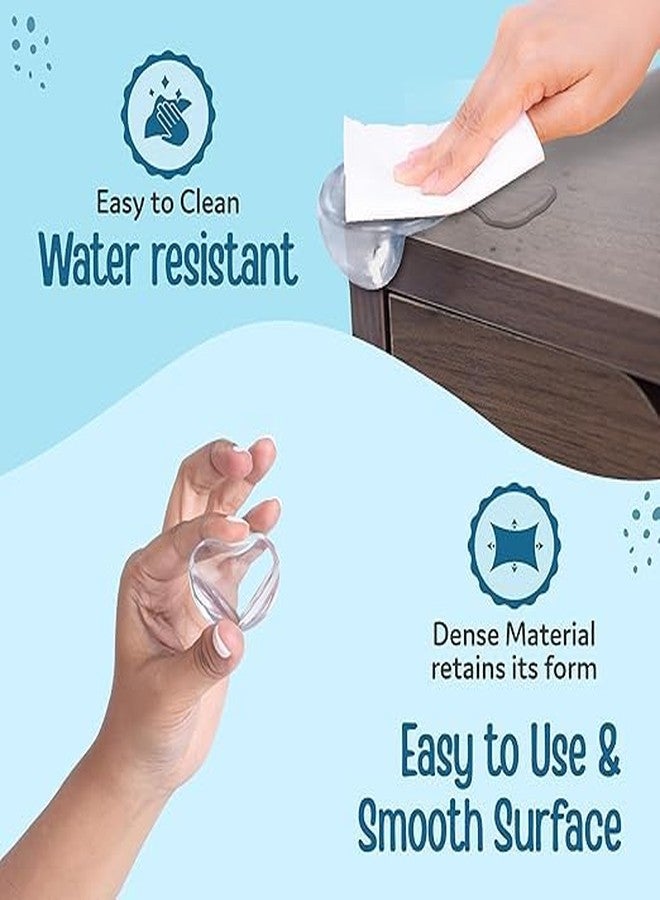 MITVIK Baby Corner Guards - Transparent Edge & Corner Protectors with Pre-Taped Adhesive - Soft, BPA-Free Safety Cushions for Furniture, Tables & Sharp Edges (10) - Image 3