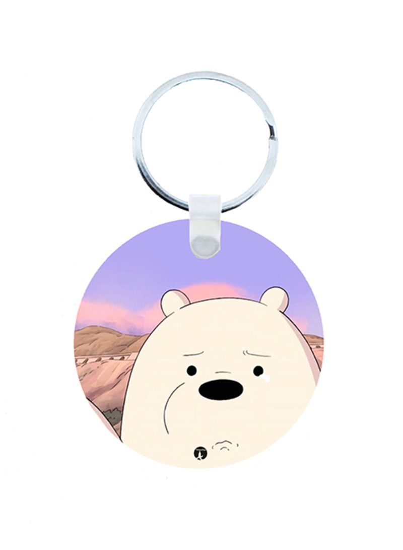 RKN We Bare Bear Wooden Keychain