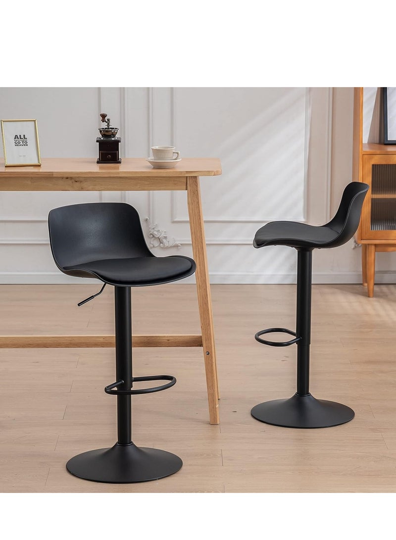 NZONE STORE Modern Black Adjustable High Bar Stool - Image 1