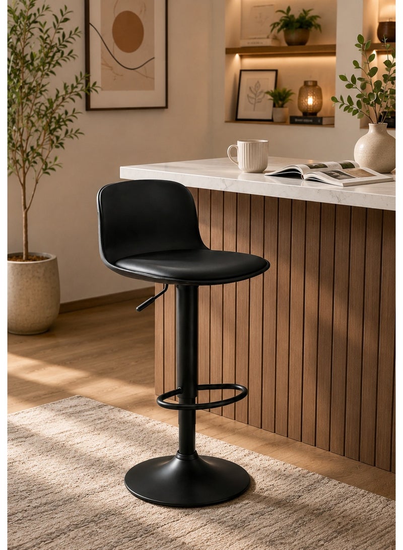 NZONE STORE Modern Black Adjustable High Bar Stool - Image 5