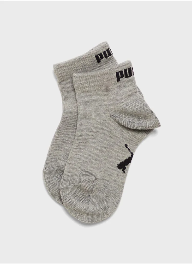 PUMA 3 Pack Kids Bwt Ouarter Socks