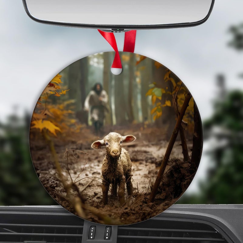 Ploceiny Christmas Ornaments for Christmas Tree Decorations  Christmas Decorations Indoor  Christian Gifts for Christmas Tree Ornaments  car Hanging Ornament for Religious Gifts B-138 - Image 4