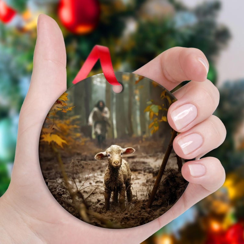 Ploceiny Christmas Ornaments for Christmas Tree Decorations  Christmas Decorations Indoor  Christian Gifts for Christmas Tree Ornaments  car Hanging Ornament for Religious Gifts B-138 - Image 2