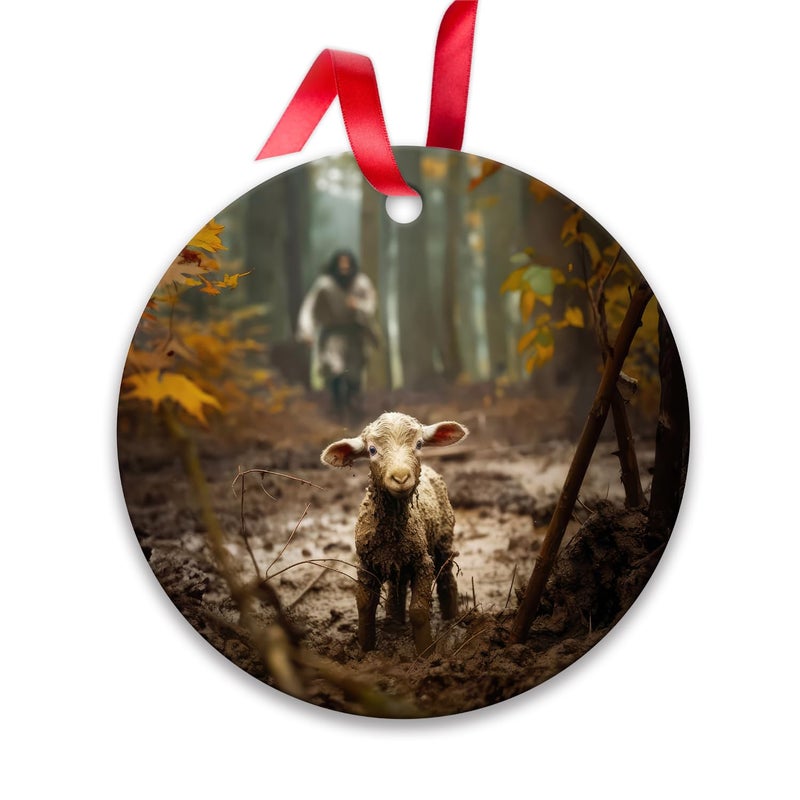 Ploceiny Christmas Ornaments for Christmas Tree Decorations  Christmas Decorations Indoor  Christian Gifts for Christmas Tree Ornaments  car Hanging Ornament for Religious Gifts B-138 - Image 1