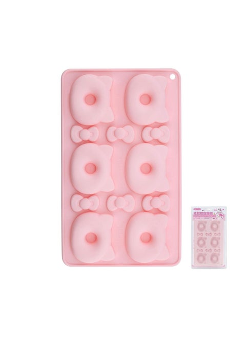 Hello Kitty Donut Pan 6 Cavity Non Stick Silicone Doughnut Cake Mold