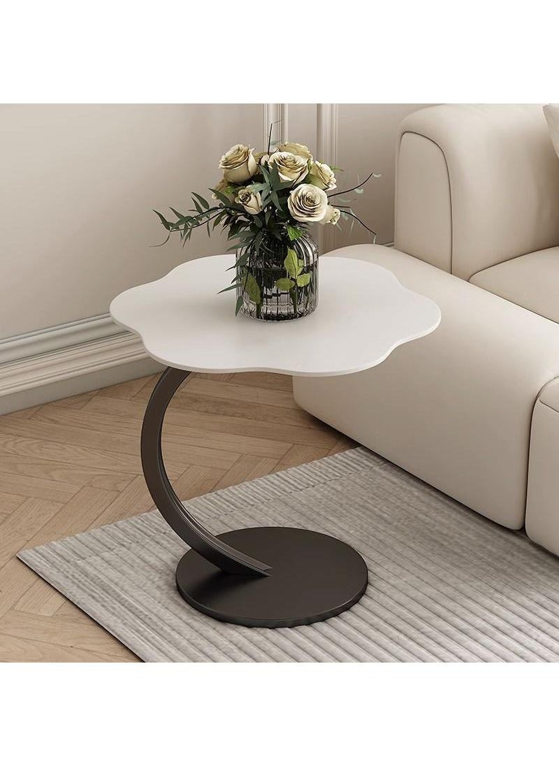 Generic End Table Side Table With Cloud Shape C-Shaped Coffee Table With Metal Frame For Couch,Beside Small Table For Living Room Bedroom Indoor u0026 Outdoor Nightstand  - Image 1