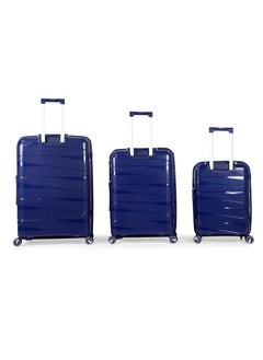 3-Piece Luggage Set – Unbreakable PP, Expandable, Fixed Lock, 8 Spinner Wheels – Blue - pzsku/Z0F836EF82D4DD953DE3EZ/45/_/1740386140/b8fd4e8c-ec3d-4653-b74b-19304ae7a1ec