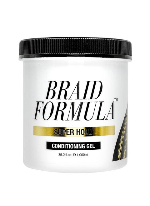 EBIN NEW YORK Braid Formula Conditioning Gel, Super Hold, 35.2 Oz | Great for Braiding, Twisting, Edges, No Residue, No Flaking, Strong Hold, High Shine, Smoothing with Clean, No Build-up
