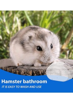 Y&D Hamster Sand Bathroom Bath Container Small Pet Bathtub Sauna Toilet Washroom Box with Shovel Animal for Syrian Gerbil Dwarf Guinea Pig Rat Mice  - Image 2