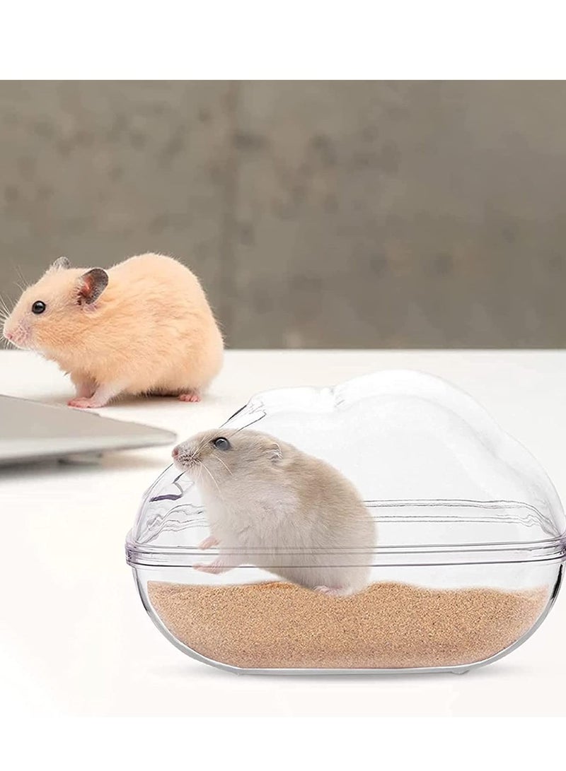 Y&D Hamster Sand Bathroom Bath Container Small Pet Bathtub Sauna Toilet Washroom Box with Shovel Animal for Syrian Gerbil Dwarf Guinea Pig Rat Mice  - Image 4