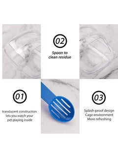 Y&D Hamster Sand Bathroom Bath Container Small Pet Bathtub Sauna Toilet Washroom Box with Shovel Animal for Syrian Gerbil Dwarf Guinea Pig Rat Mice  - Image 5