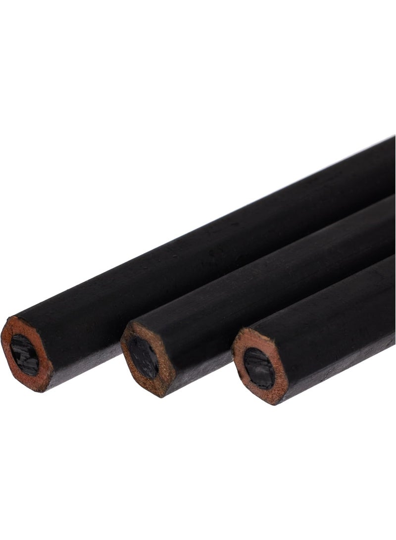 ناتاراج مجموعة أقلام فحم ناتاراج الاحترافية - ناعمة، متوسطة، وصلبة - سداسية الشكل، بجودة فنية - Image 4