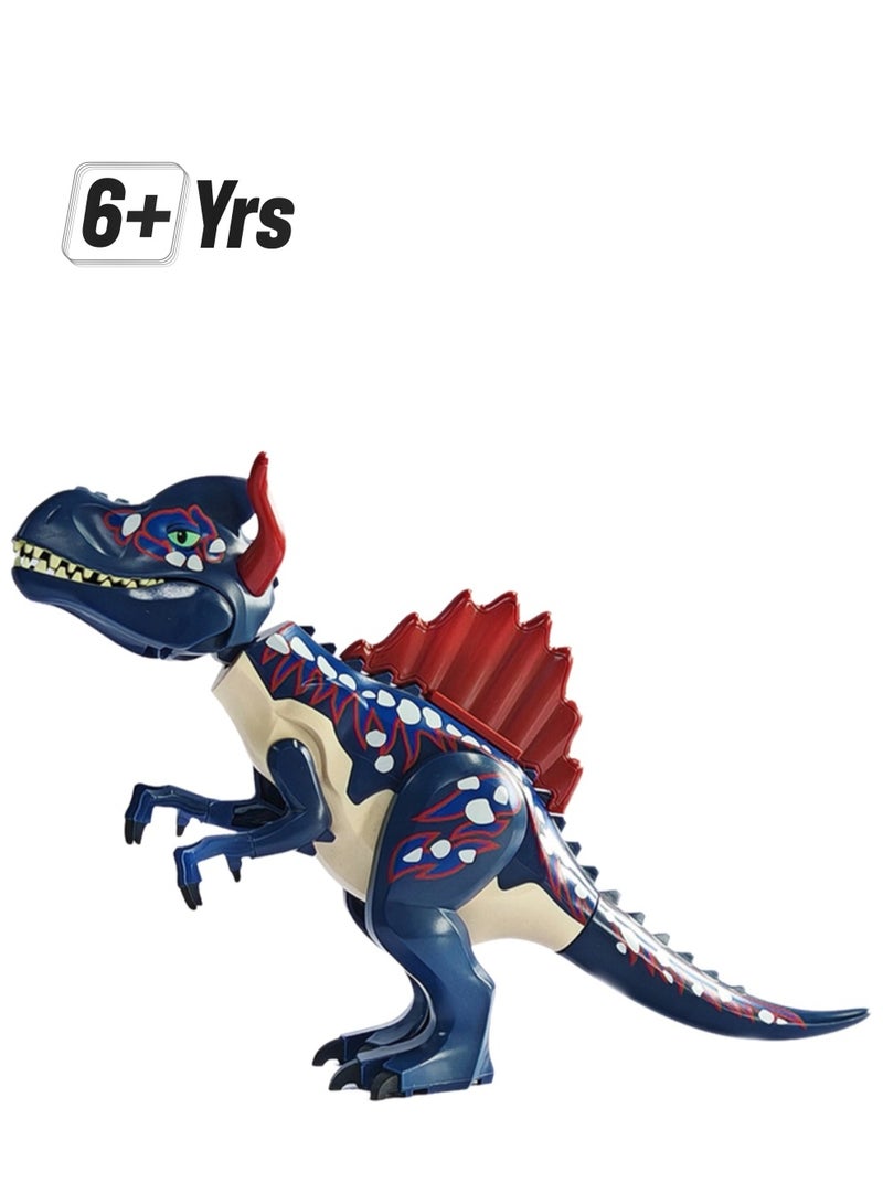 1-Pack Jurassic Large Dinosaur Building Blocks Tyrannosaurus Rex Quetzalcoatlus Spinosaurus Activity Model Children'S Toy (Red-Back Carnotaurus 14*29*4cm) - Image 1