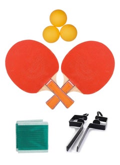 LB Portable Table Tennis Set – Includes 2 Paddles, 3 Balls, Net & Clamp Posts – Indoor/Outdoor Ping Pong Kit for Kids & Adults 