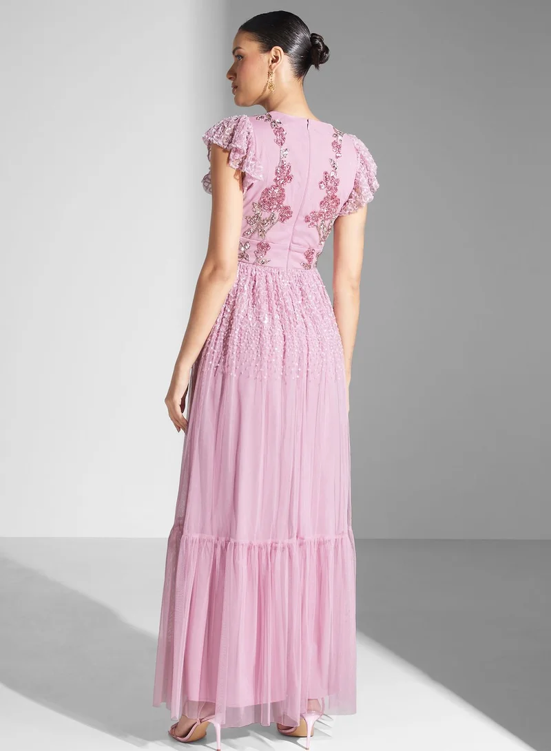 Maya Floral Embroidered Dress