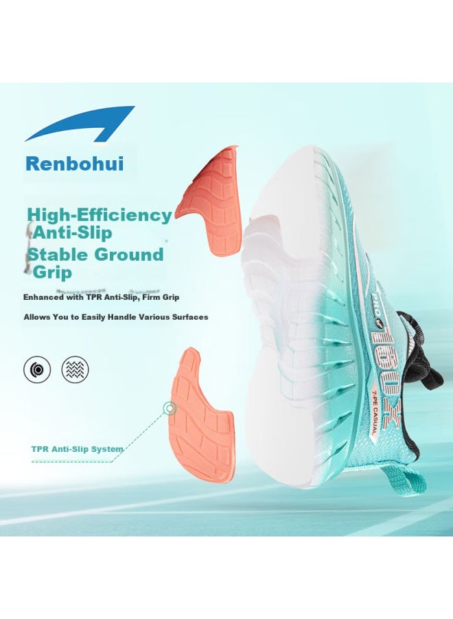 7-PE Qibohui Boys' Mesh Breathable Sports Shoes Spring Summer New Casual Running Shoes For Boys And Older Children - Image 2
